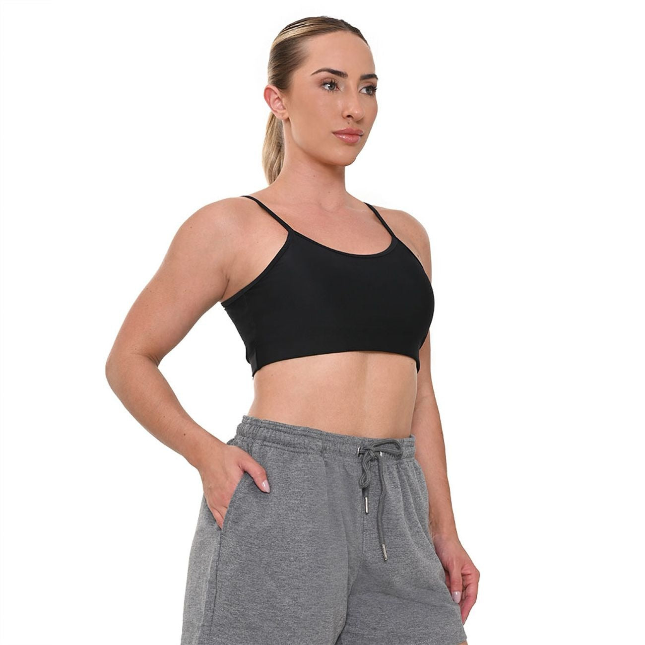 PETO BASIC NEGRO MUJER OLYMPIKUS