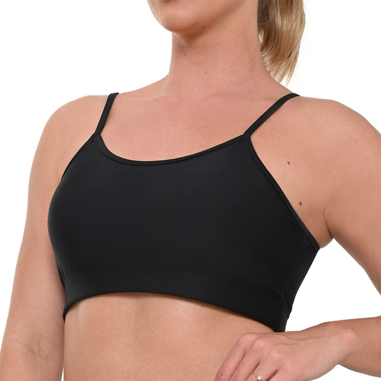 PETO BASIC NEGRO MUJER OLYMPIKUS