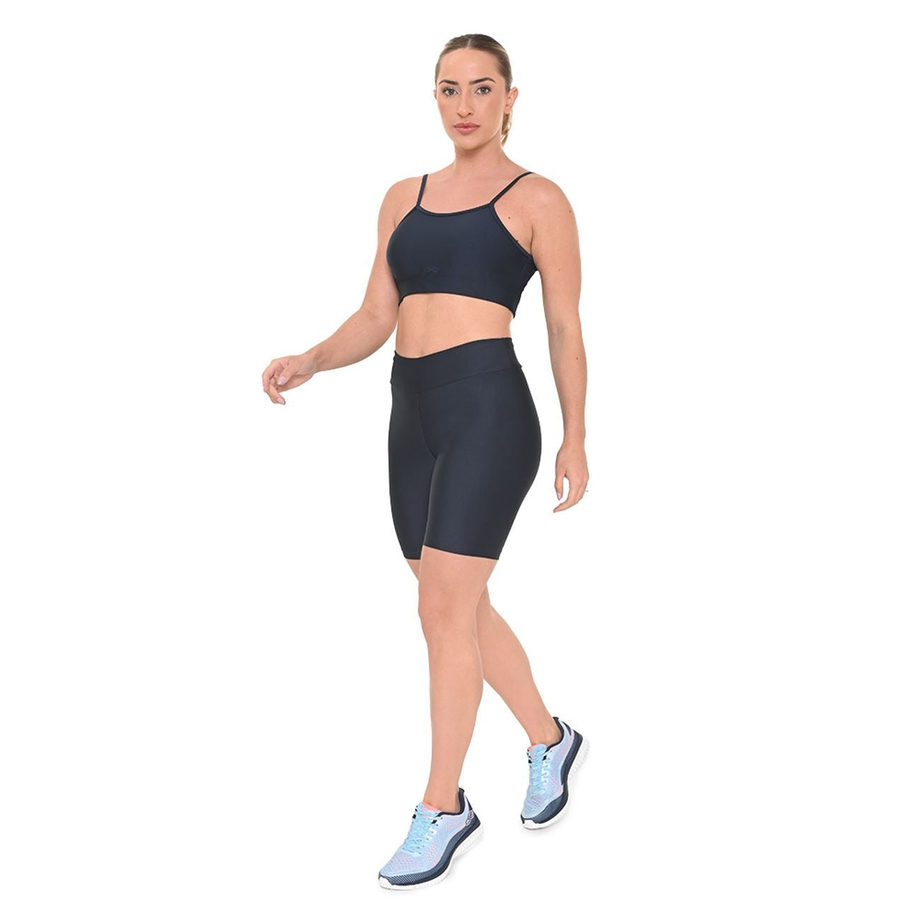 CALZA BASIC 6 AZUL MARINO MUJER