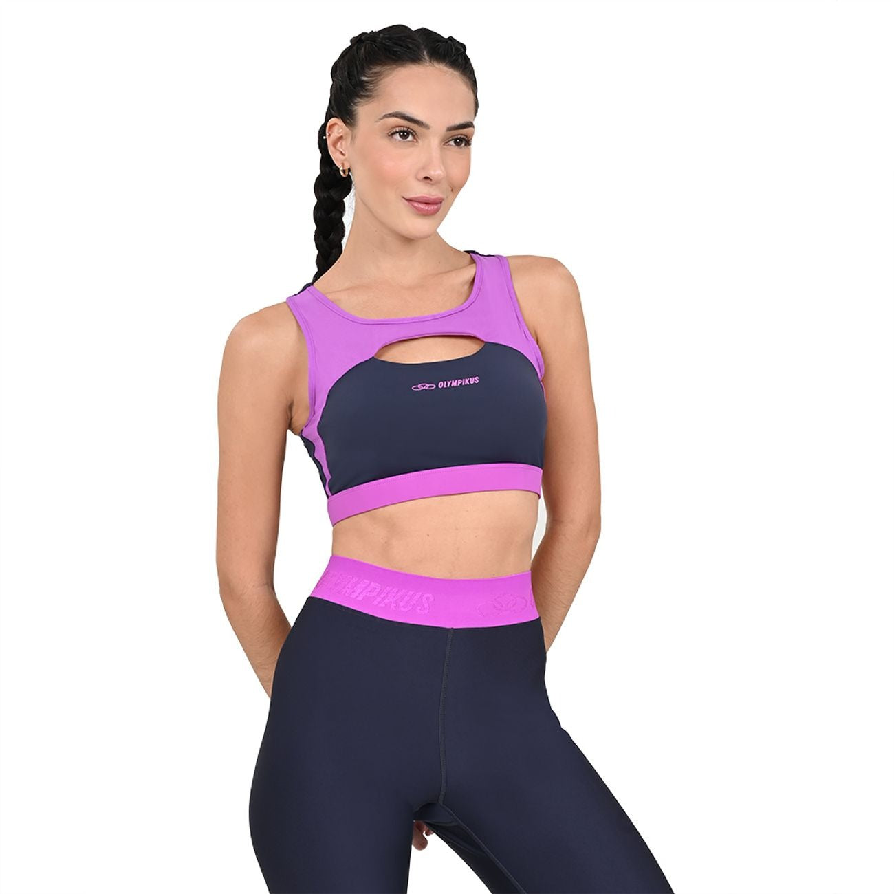 PETO FLEX COMPRESSION GRIS/ROSADO MUJER