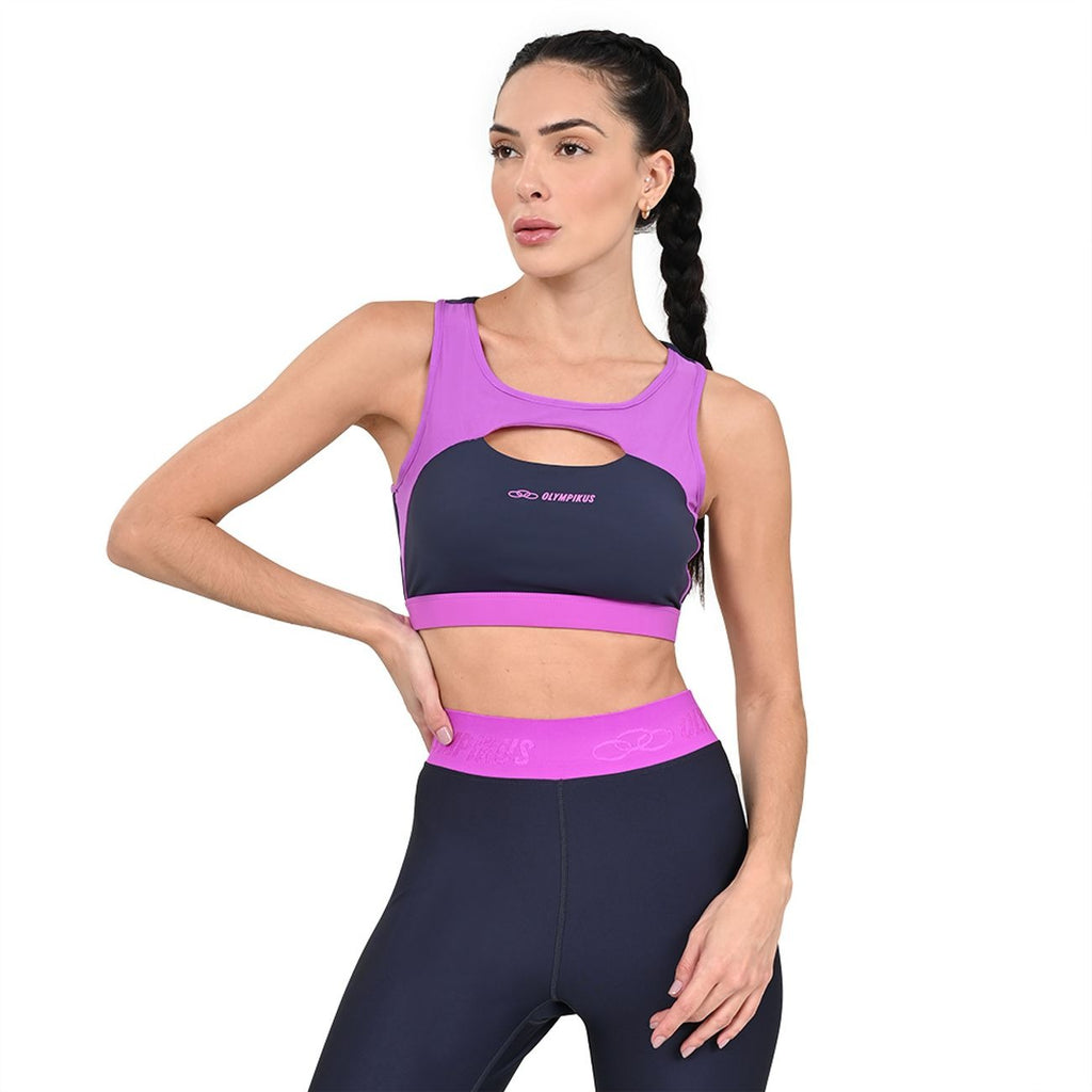 PETO FLEX COMPRESSION GRIS/ROSADO MUJER