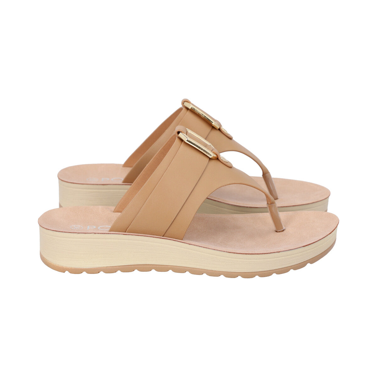 Sandalia Mujer Camel Sole Police