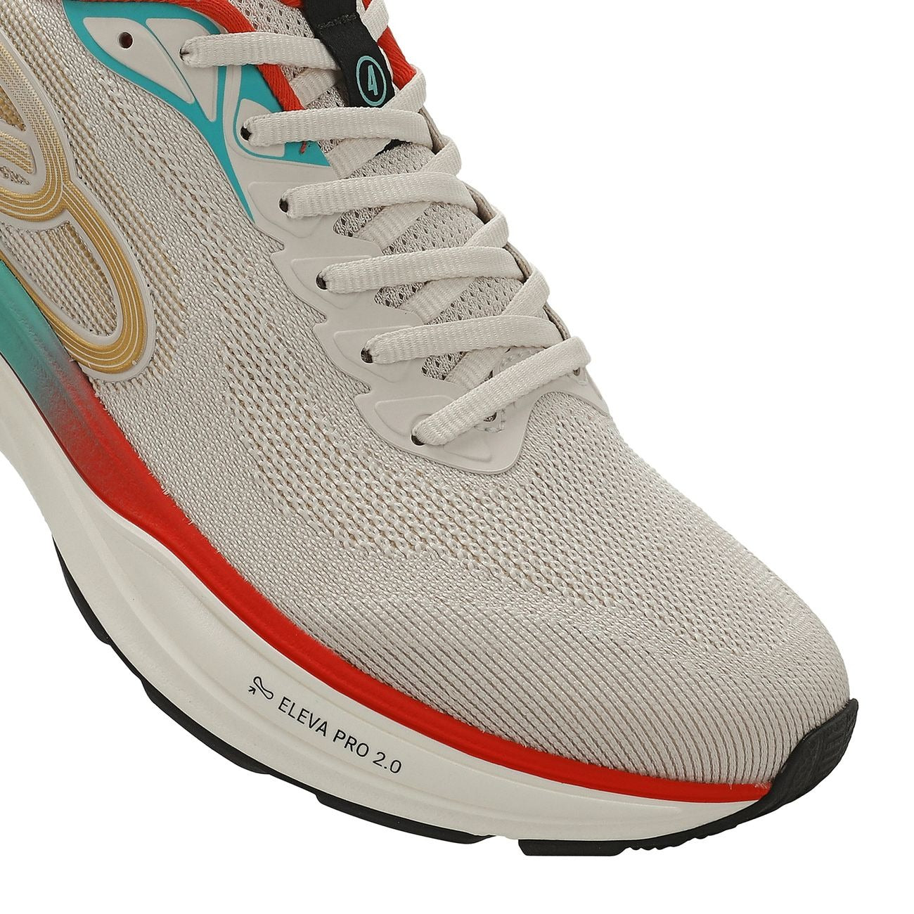 Zapatilla Running Mujer Pride 4 Celeste/Rojo/Arena