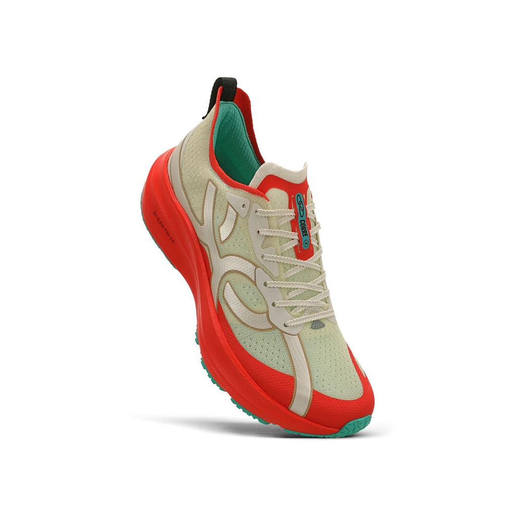 Zapatilla Running Hombre Corre 4 Celeste/Rojo/Arena