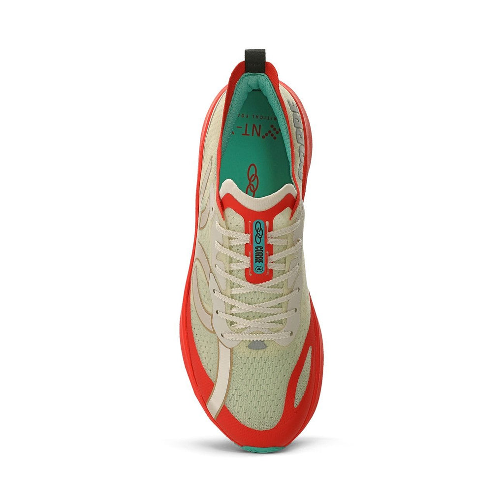Zapatilla Running Hombre Corre 4 Celeste/Rojo/Arena