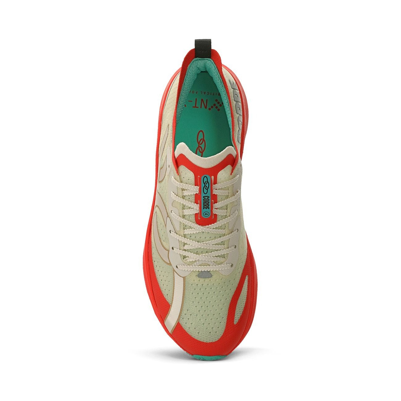 Zapatilla Running Mujer Corre 4 Celeste/Rojo/Arena