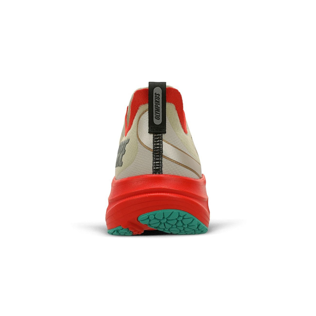 Zapatilla Running Mujer Corre 4 Celeste/Rojo/Arena