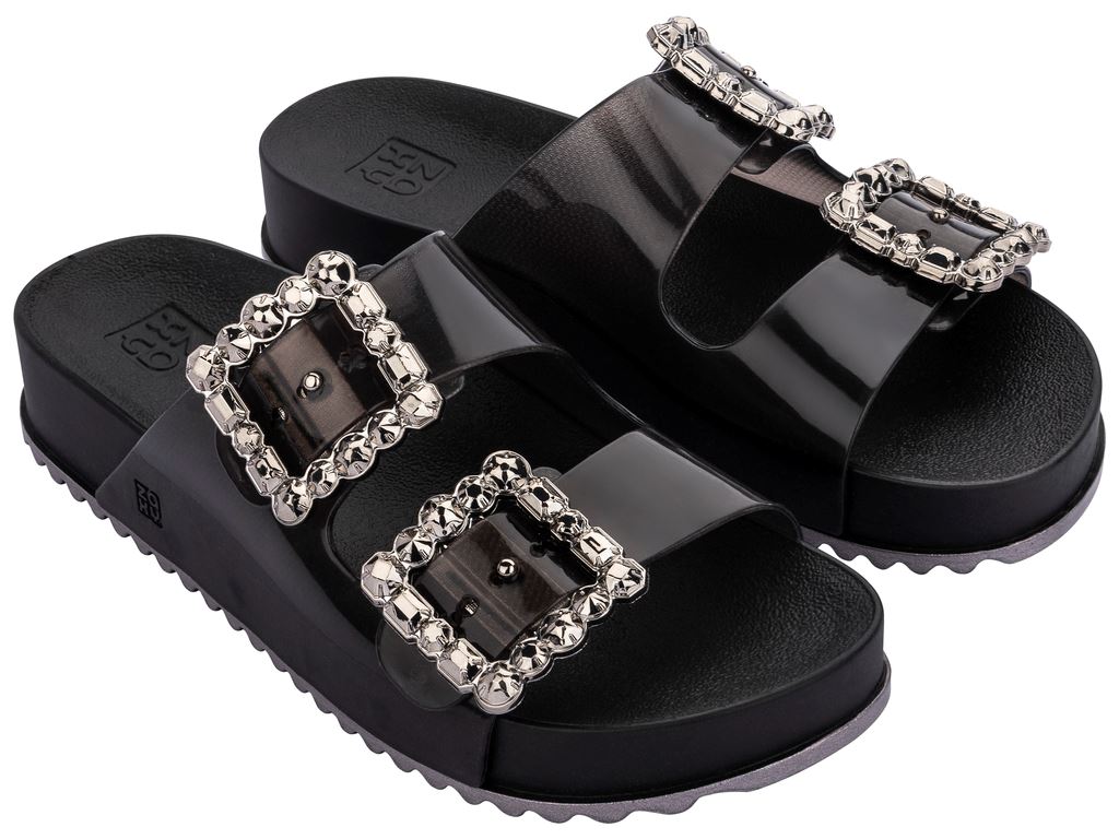 Sandalia Mujer Negro Partner Glam 361 Zaxy