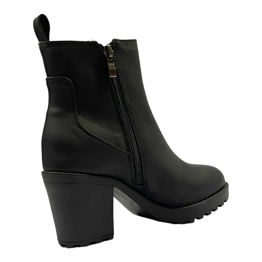 Botin Mujer Negro Taco Medio Boston Detogni