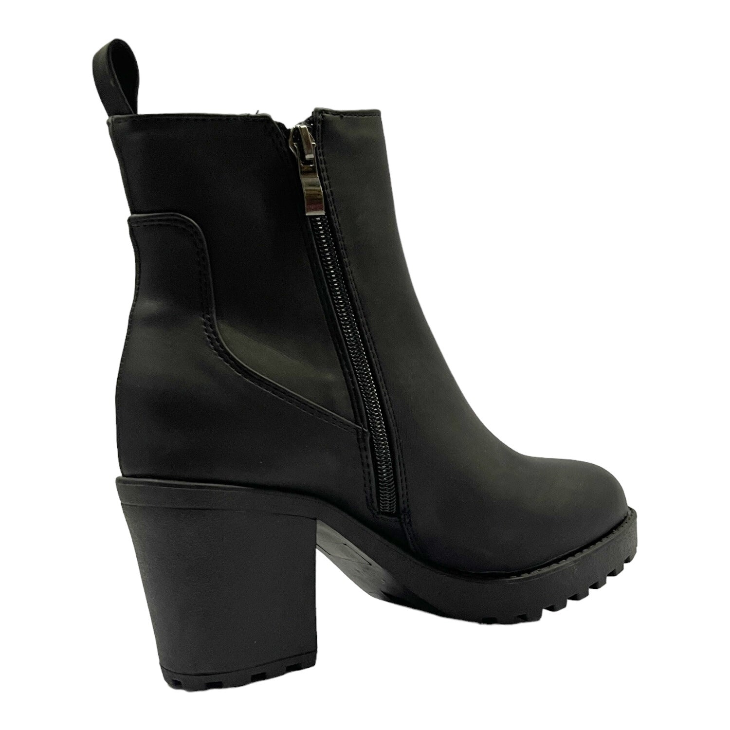 Botin Mujer Negro Taco Medio Boston Detogni