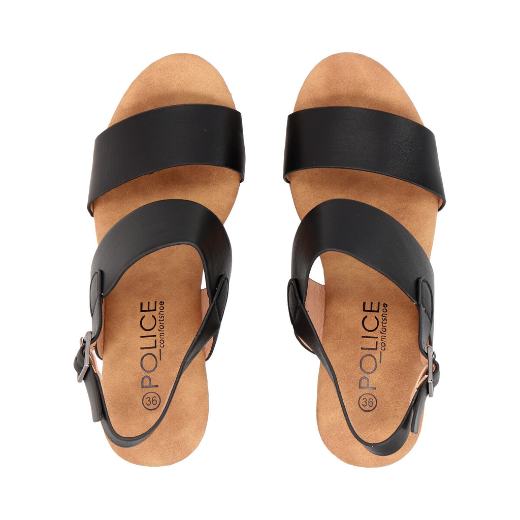 Sandalia Mujer Negro Lola Police