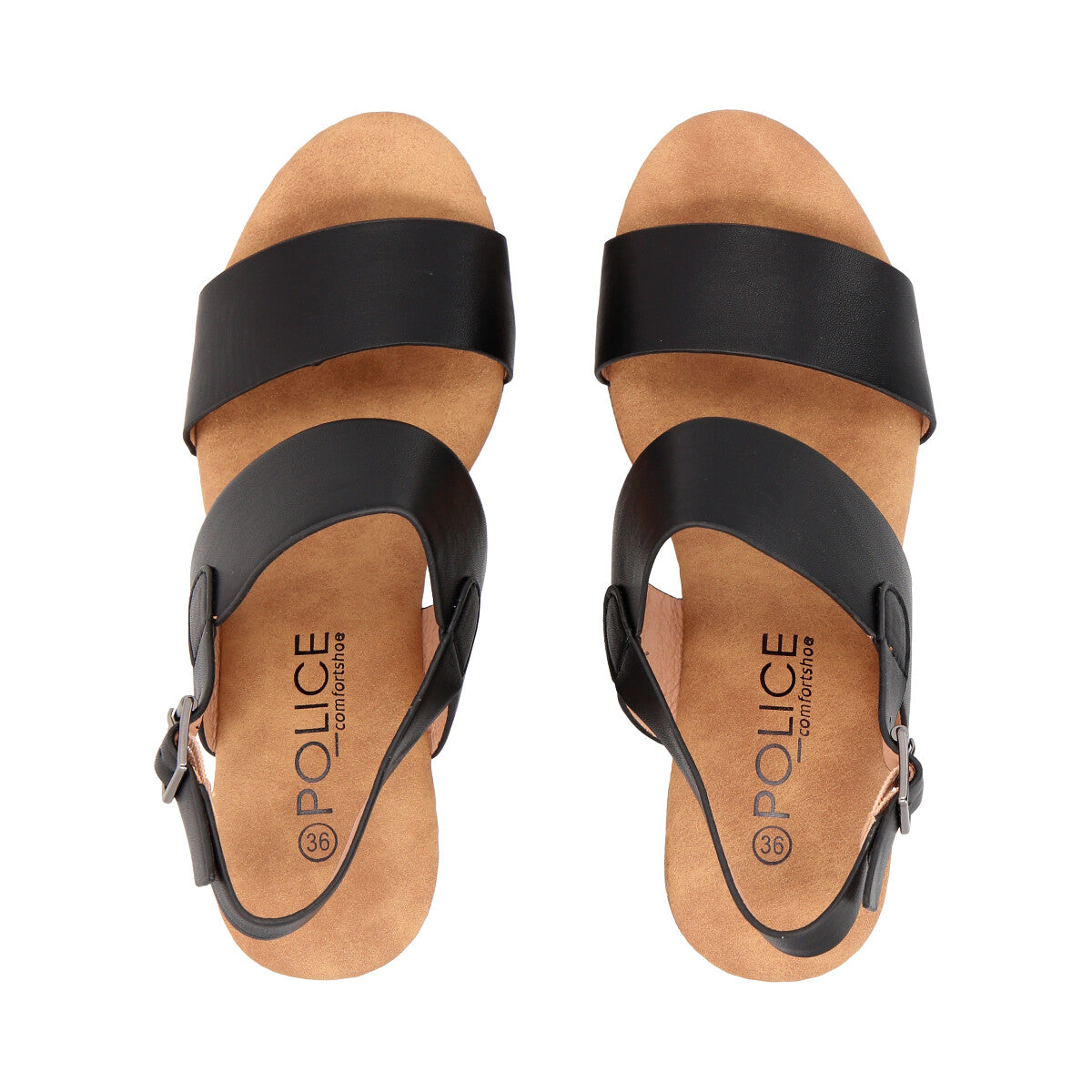 Sandalia Mujer Negro Lola Police