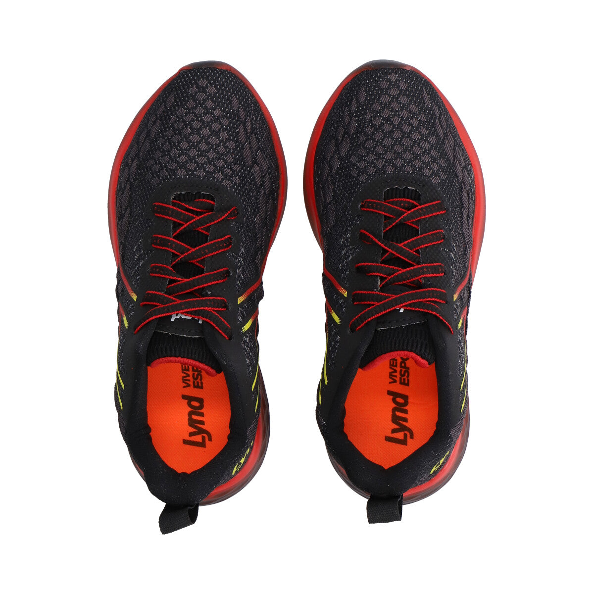 Zapatilla Infantil Progressive Negro/Amarillo Lynd