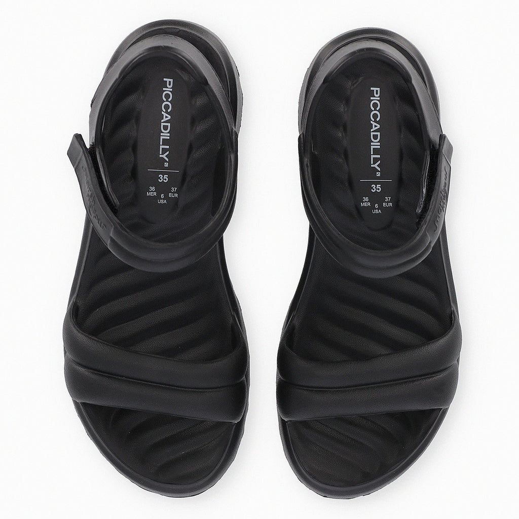 Sandalia Mujer 83 Marshmallow Negro Piccadilly