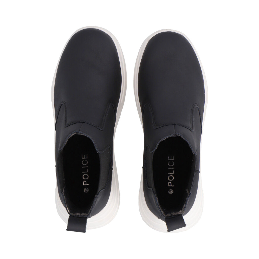 Botin Mujer Negro Plataforma Dunkin Police