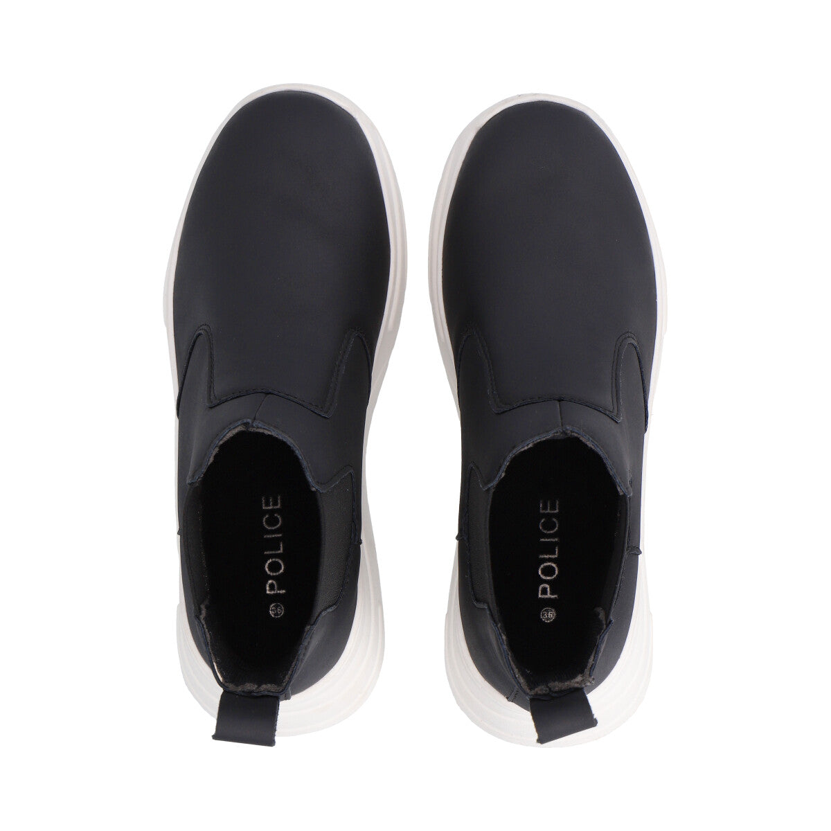 Botin Mujer Negro Plataforma Dunkin Police