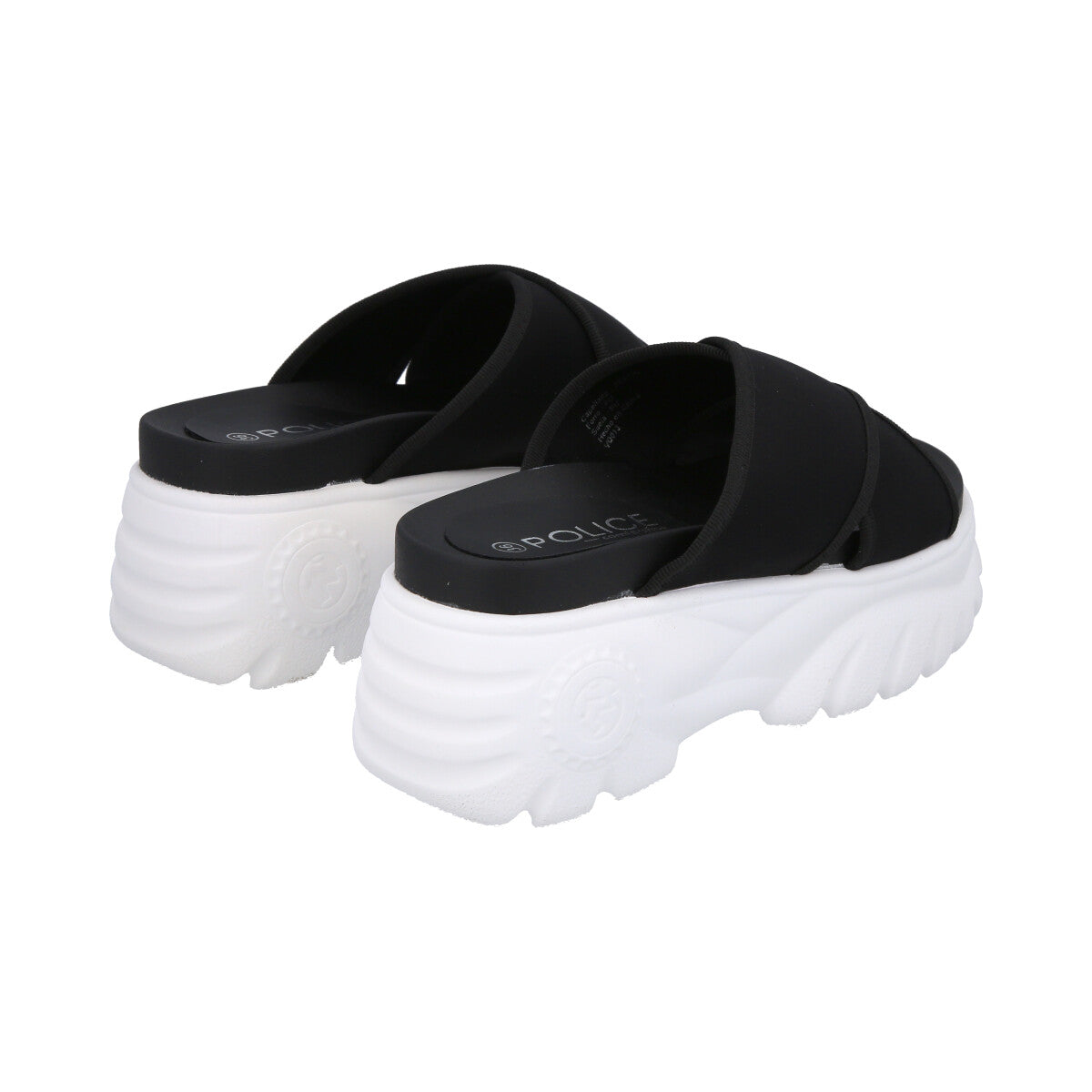Sandalia Mujer Negro Plataforma Mixen Police