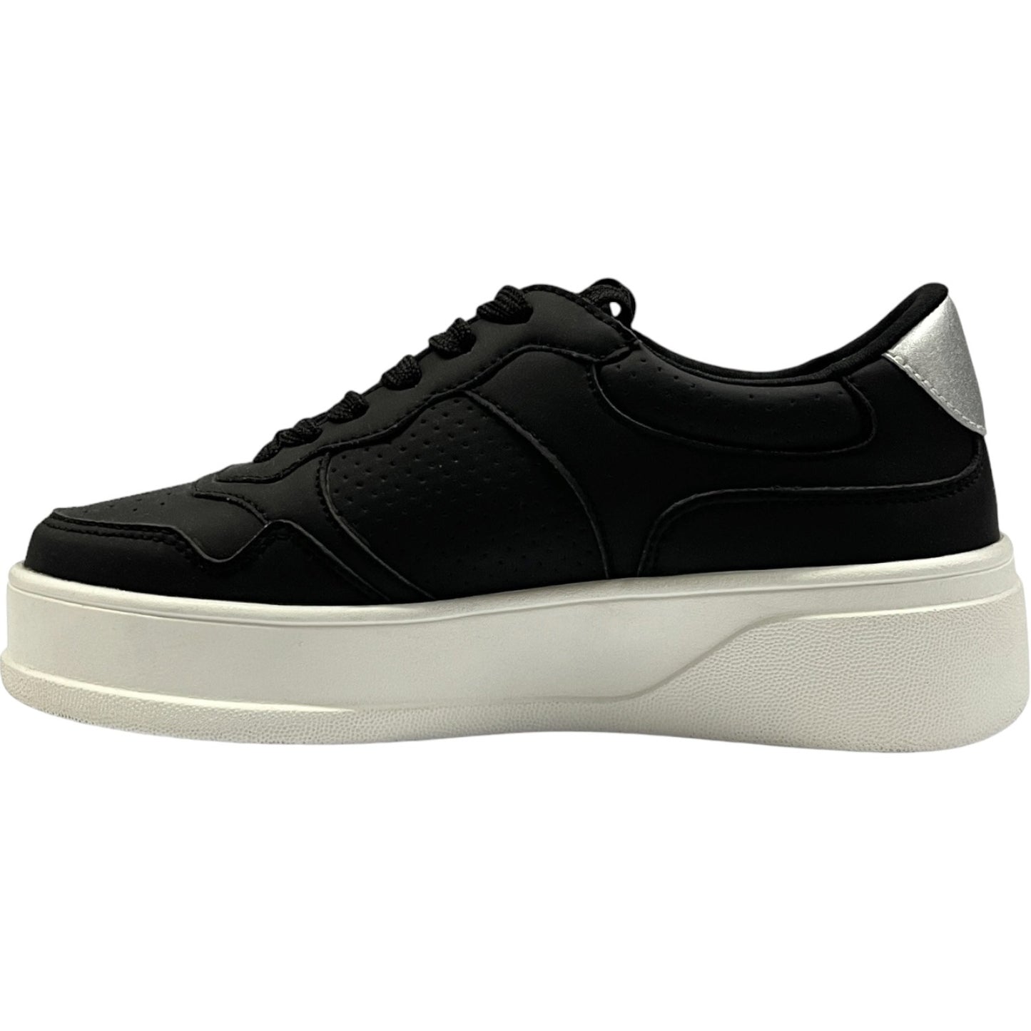 Zapatilla Urbana Mujer Negro/Blanco Chic Detogni