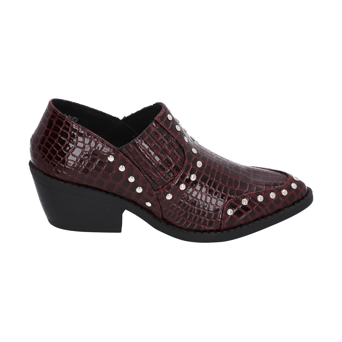 Botin Mujer Burdeo Crocco  Police