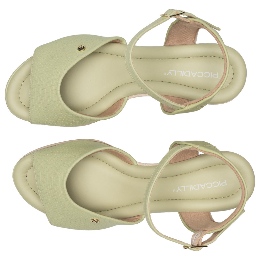 Sandalia Mujer Anabela Alice Verde Piccadilly