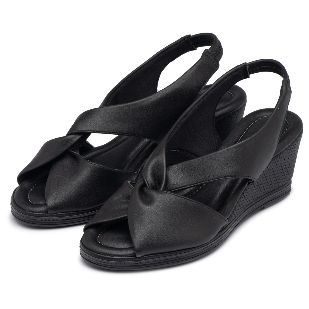 Sandalia Mujer Anabela Alice Negro 749 Piccadilly