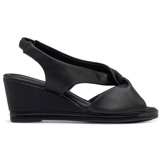 Sandalia Mujer Anabela Alice Negro 749 Piccadilly