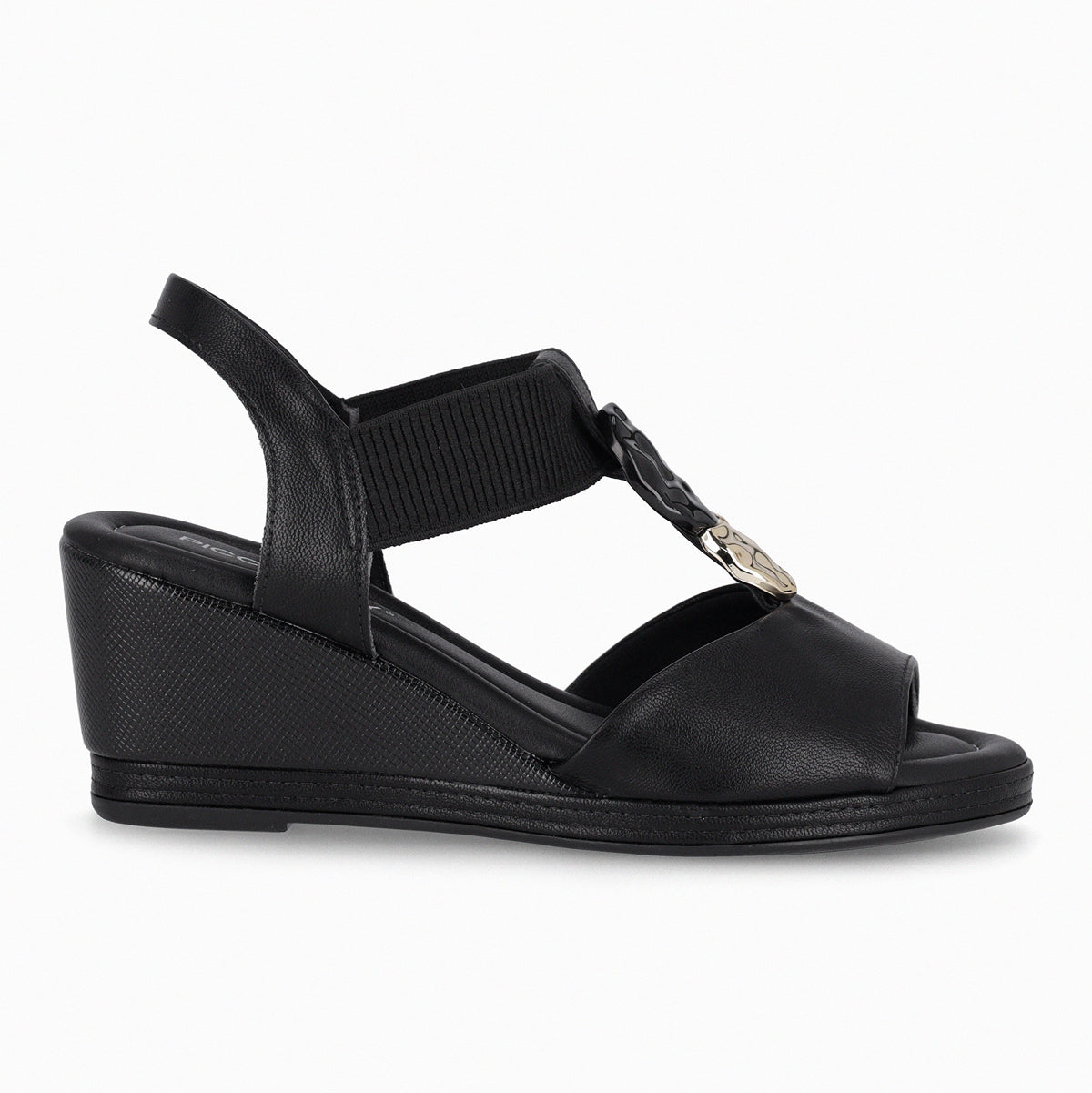 Sandalia Mujer Negro/Dorado Alice Piccadilly