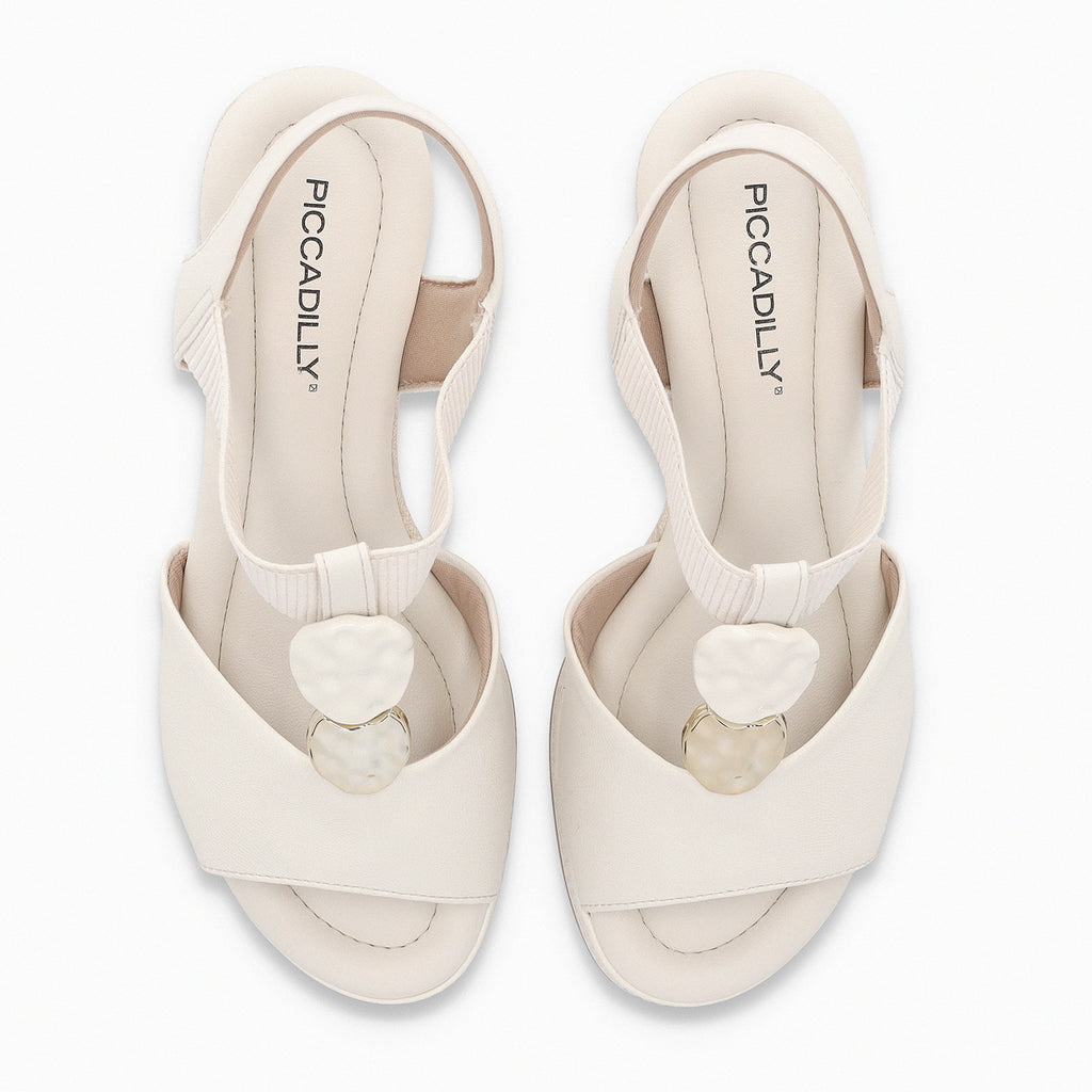 Sandalia Mujer Crema/Dorado Alice Piccadilly