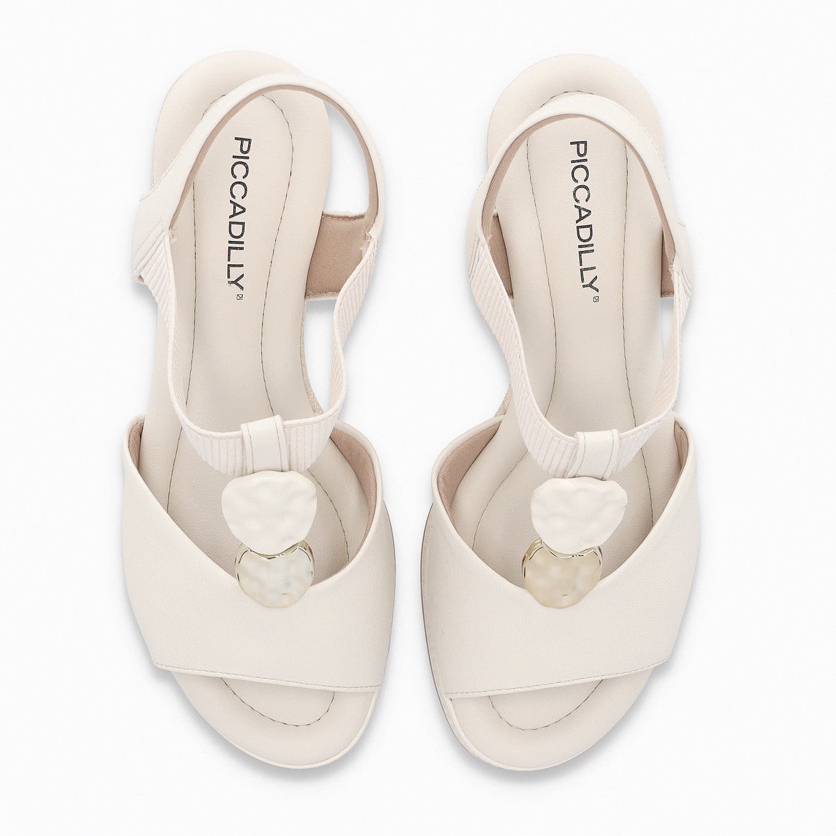 Sandalia Mujer Crema/Dorado Alice Piccadilly