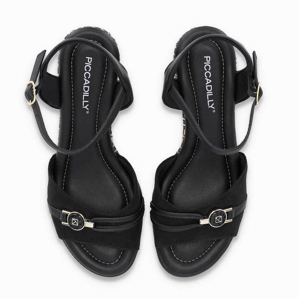 Sandalia Mujer Negro/Café Alice Piccadilly