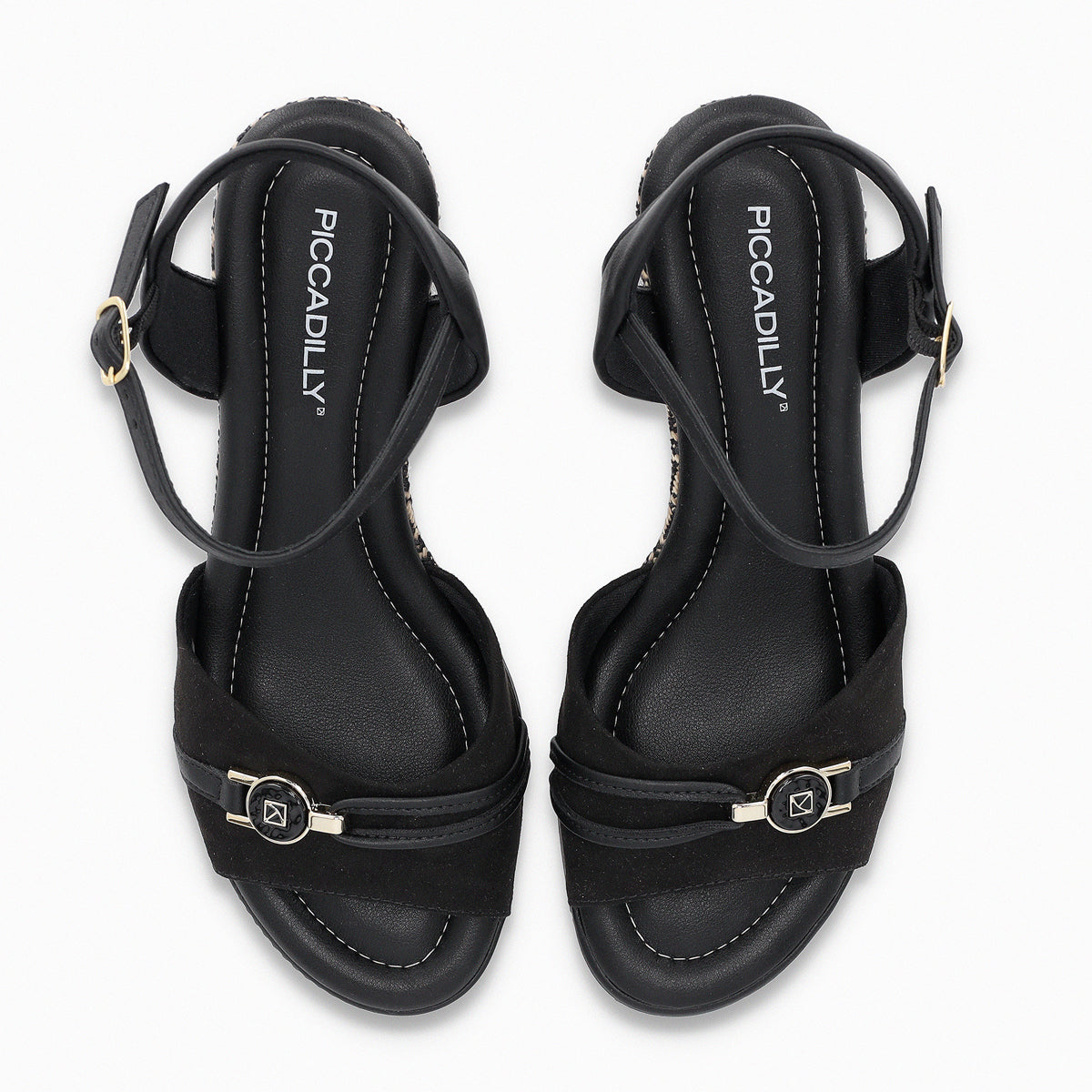 Sandalia Mujer Negro/Café Alice Piccadilly