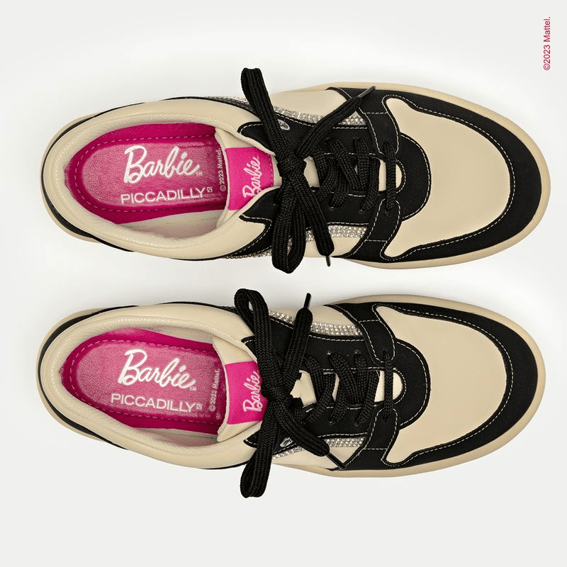 Zapatilla Urbana Mujer Negro/Beige Barbie Piccadilly