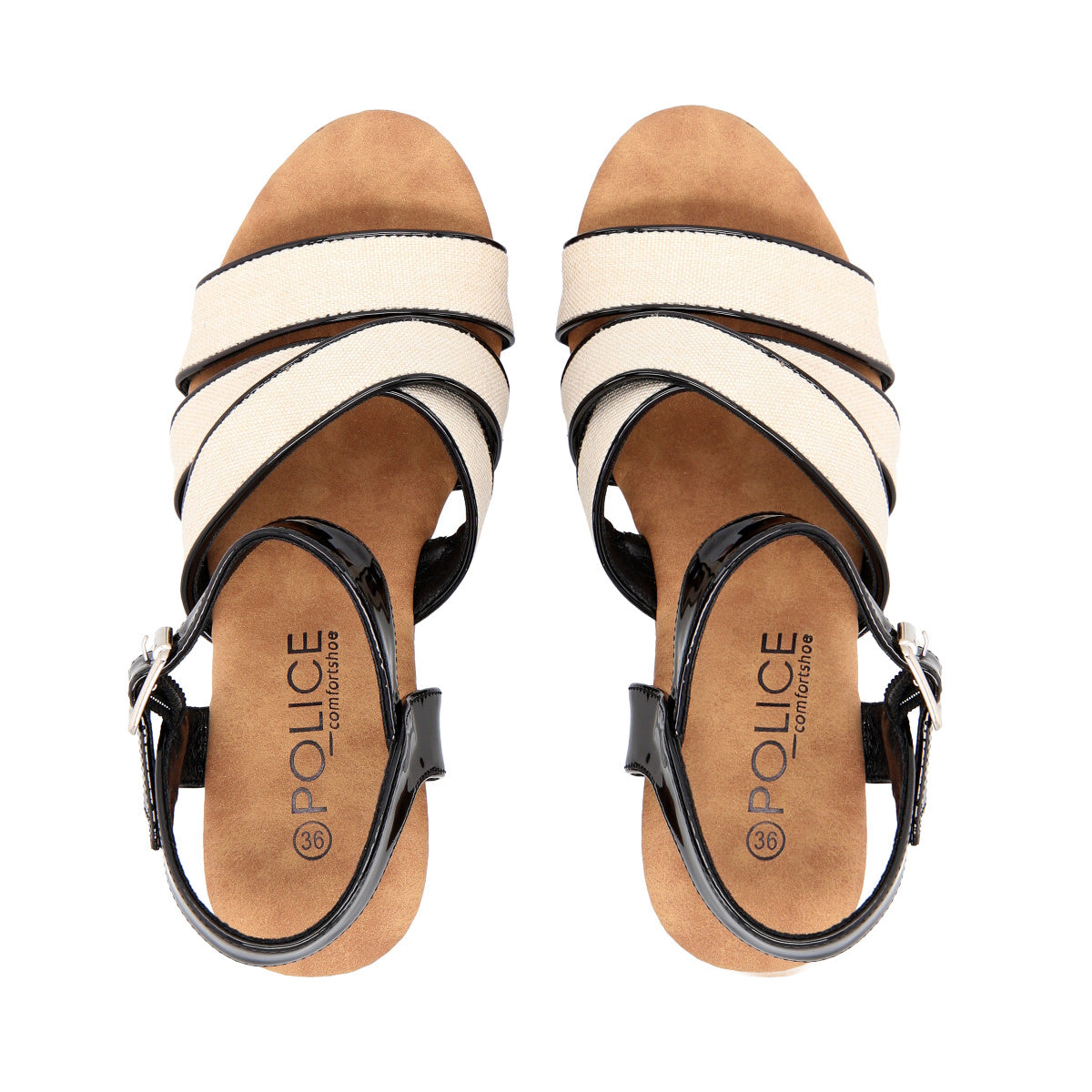 Sandalia Jose Negro/Blanco Police