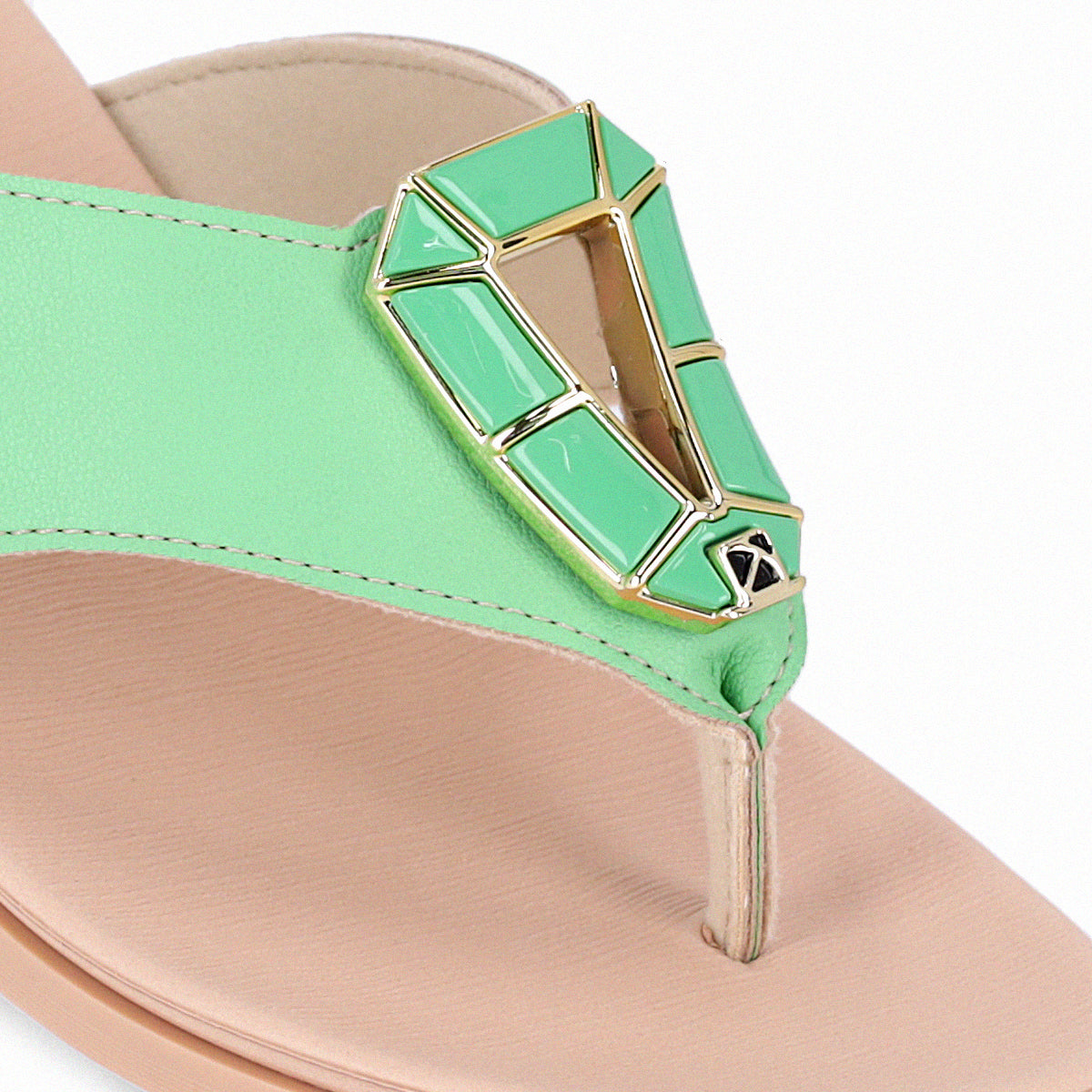 Sandalia Mujer Verde Mari Piccadilly