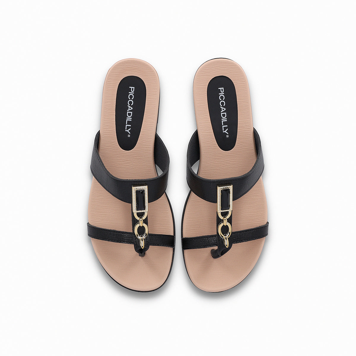 Sandalia Mujer Negro Mari Piccadilly