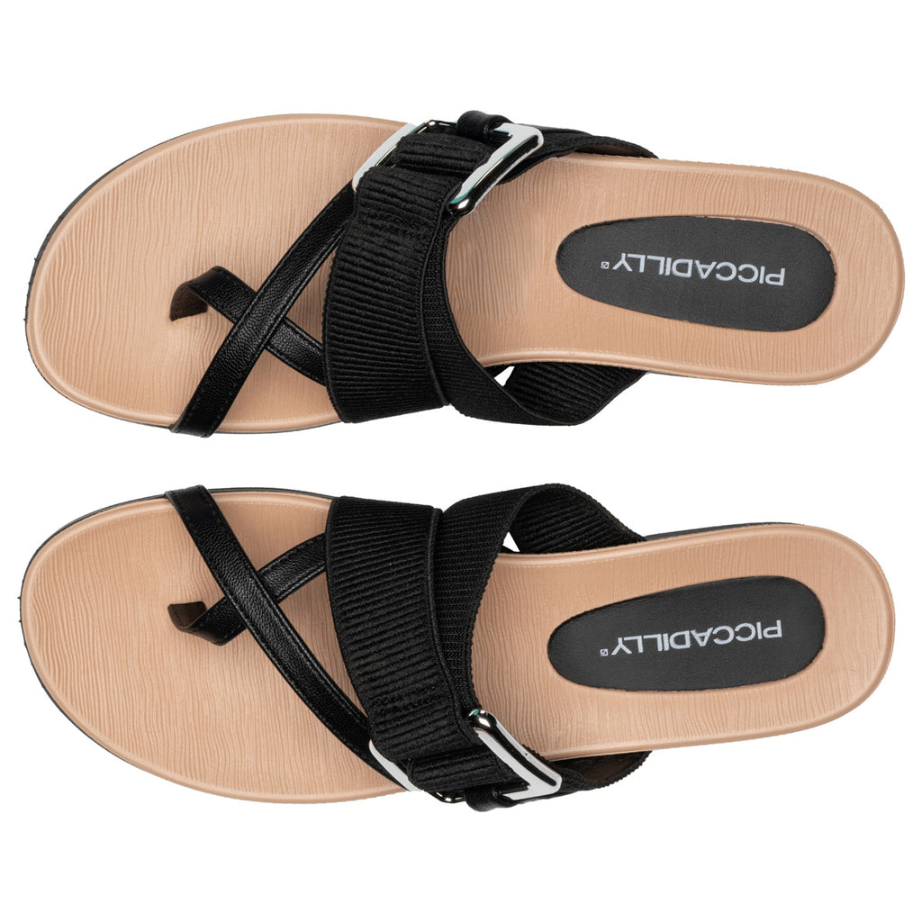 Sandalia Mujer Negro Mari 987 Piccadilly