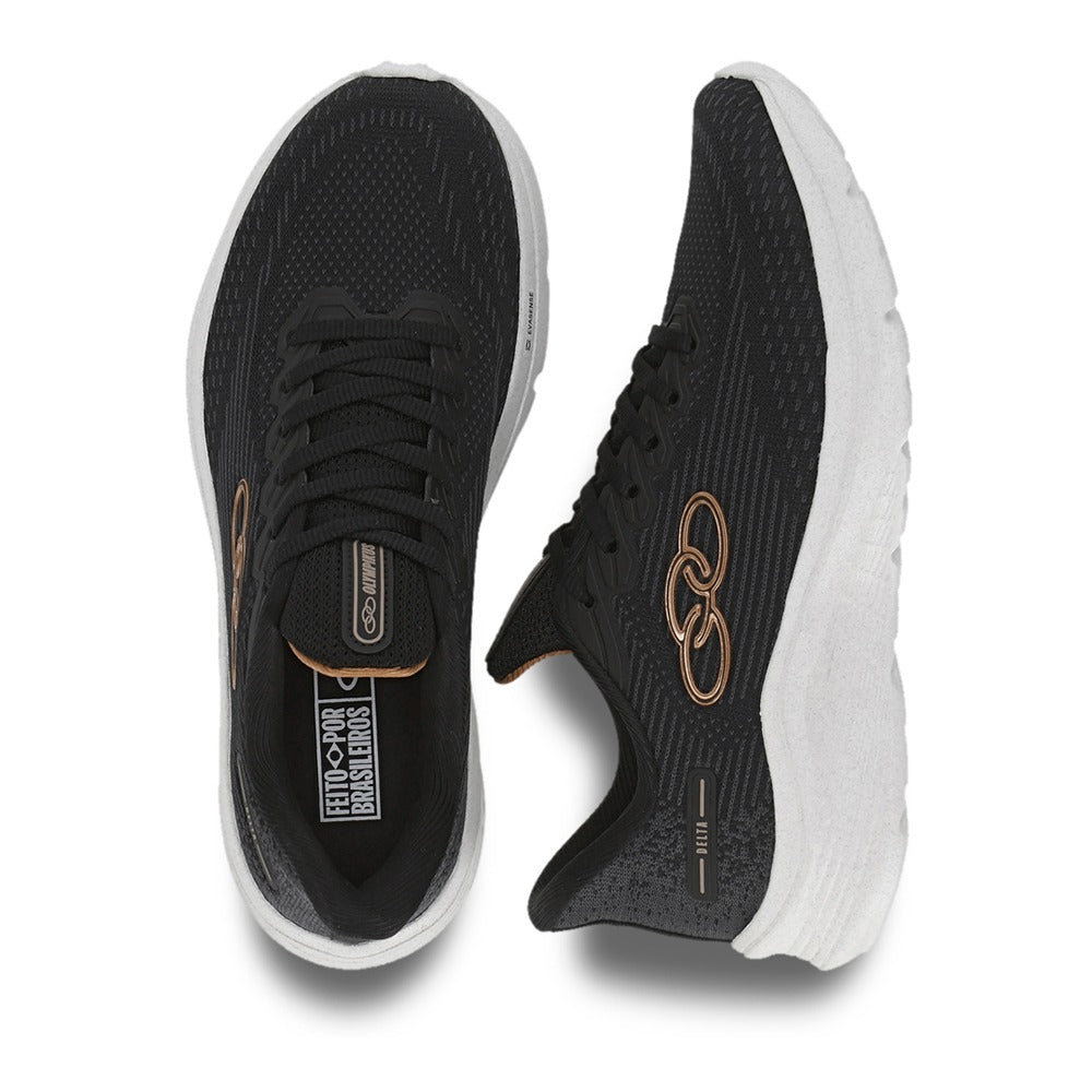 Zapatilla Mujer Delta Negra/Gris