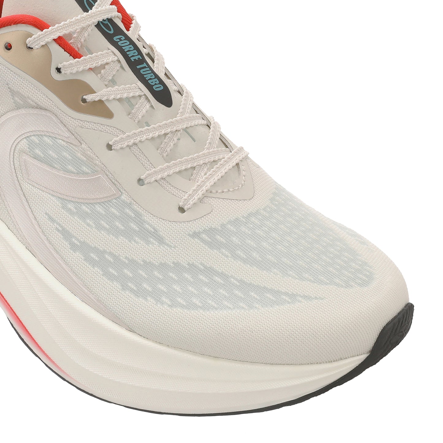 Zapatilla Running Hombre Corre TURBO Celeste/Rojo/Arena