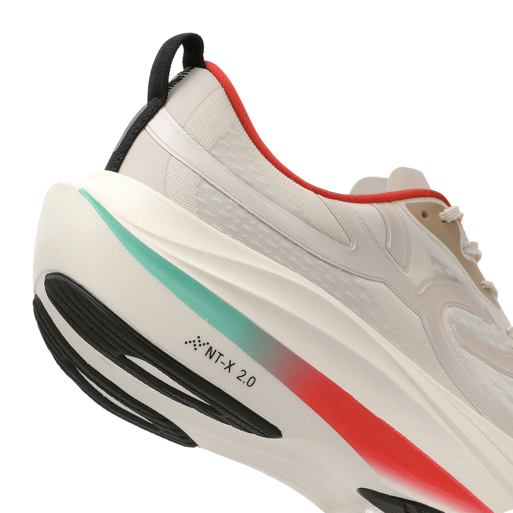 Zapatilla Running Hombre Corre TURBO Celeste/Rojo/Arena