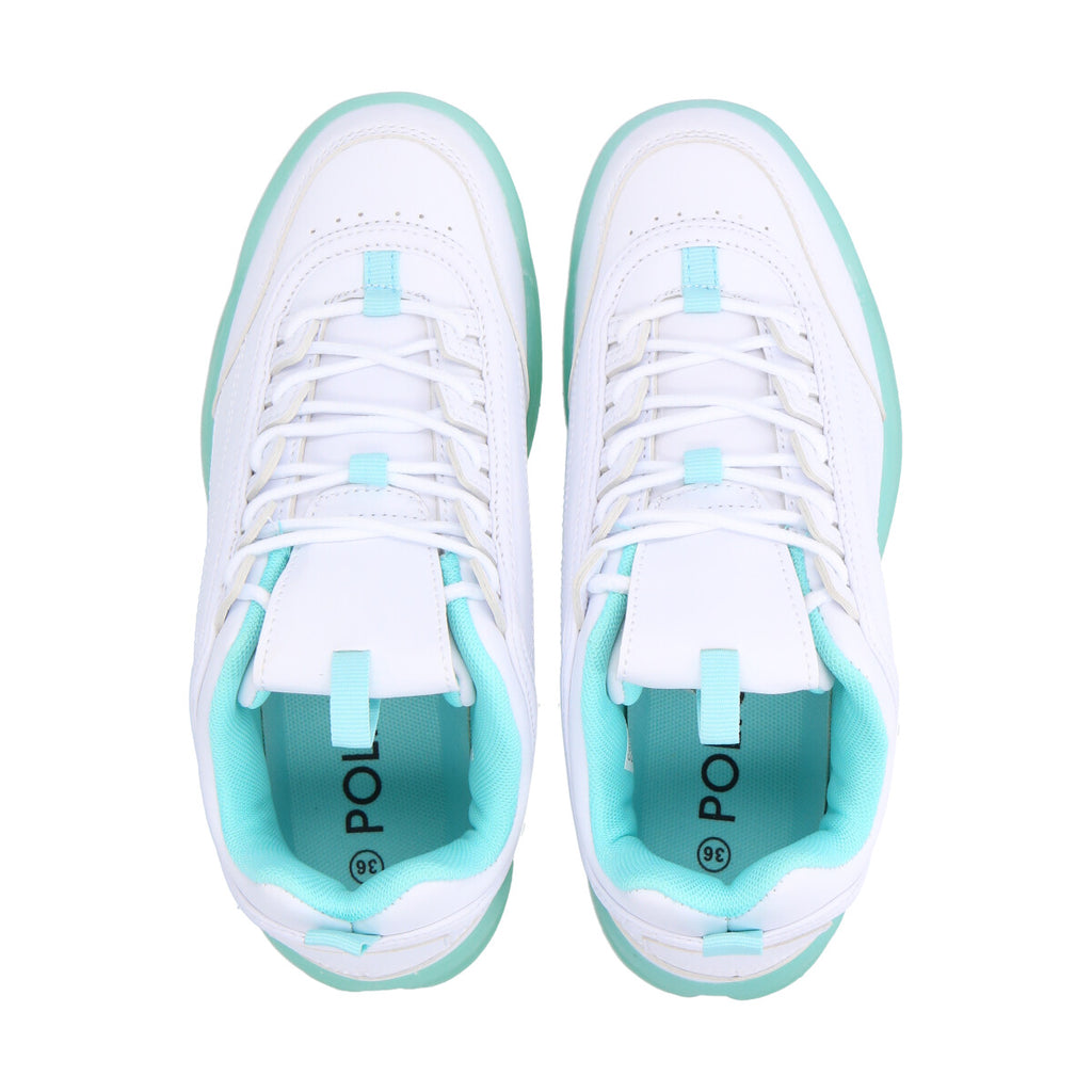 Zapatilla Urbana Mujer Blanco/Verde Amalia Police