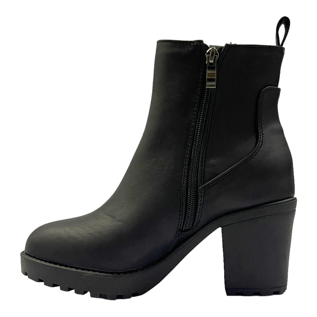 Botin Mujer Negro Taco Medio Boston Detogni