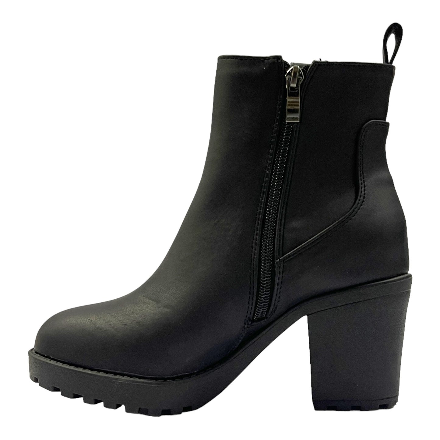 Botin Mujer Negro Taco Medio Boston Detogni