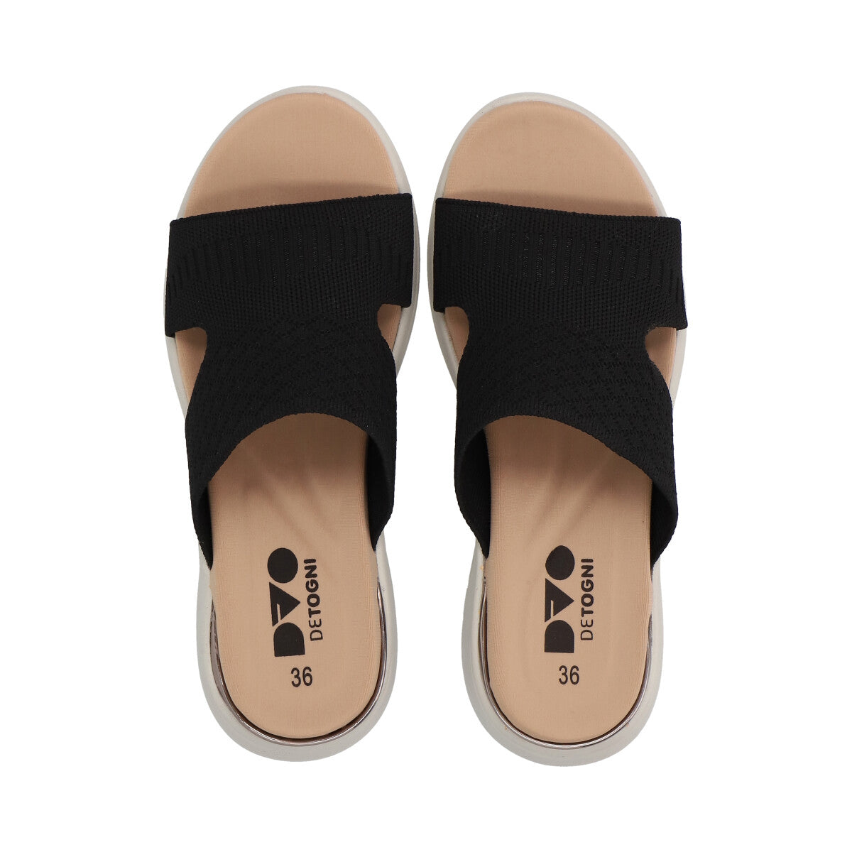 Sandalia Mujer Negro Clarisa Detogni