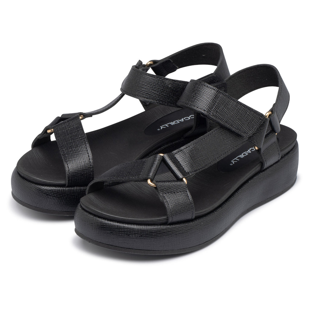 Sandalia Mujer Negro Sol Piccadilly