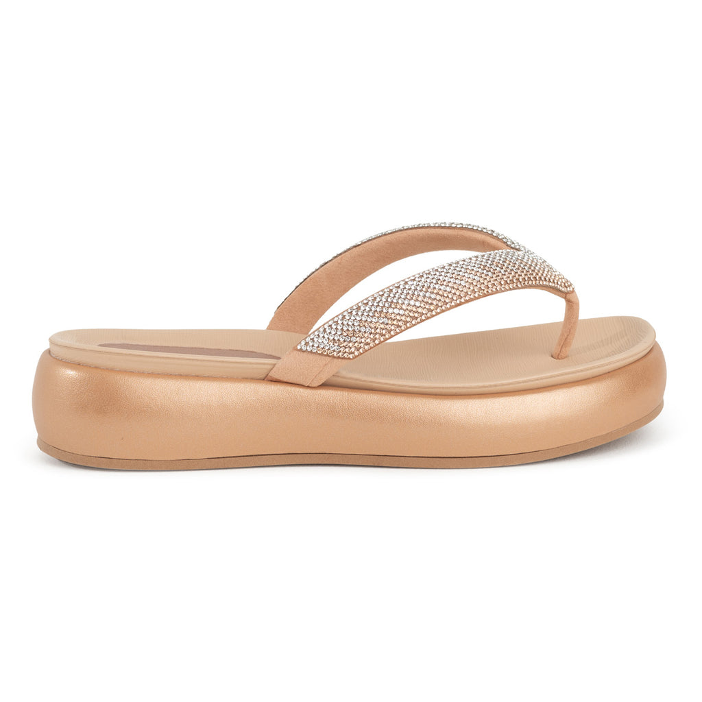 Sandalia Mujer Strass Sol Rosado Piccadilly