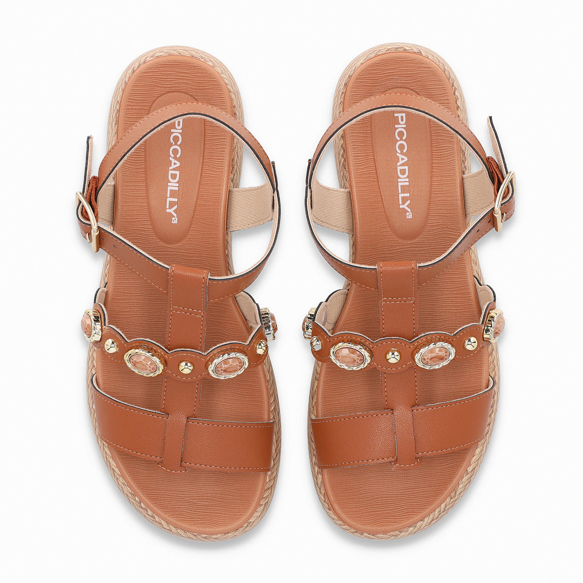 Sandalia Mujer Café Sol 795 Piccadilly