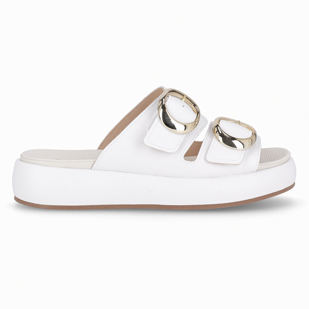 Sandalia Mujer Blanco/Dorado Sol  Piccadilly