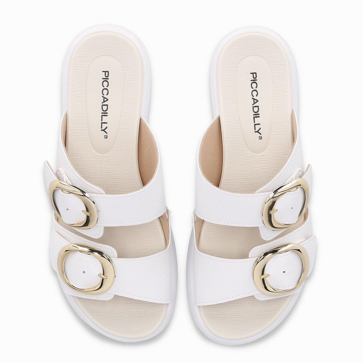 Sandalia Mujer Blanco/Dorado Sol  Piccadilly
