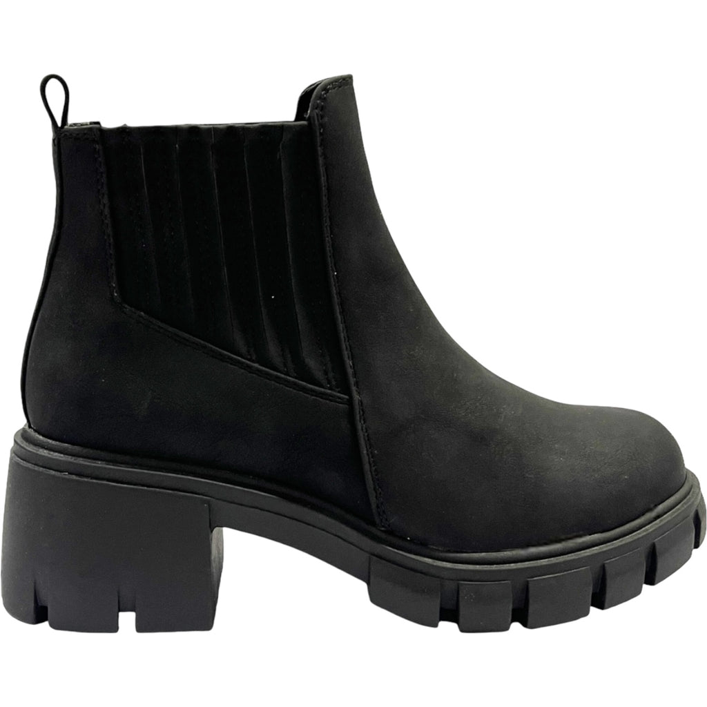 Botin Mujer Negro Plataforma Venecia Detogni