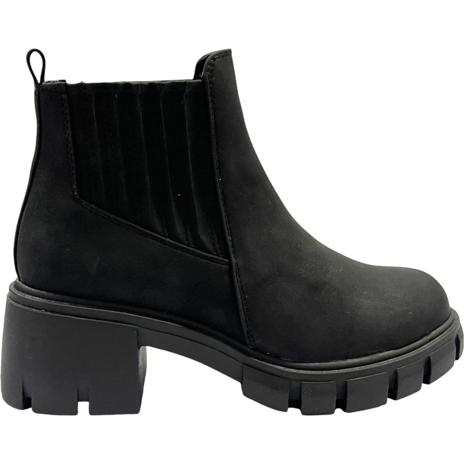 Botin Mujer Negro Plataforma Venecia Detogni